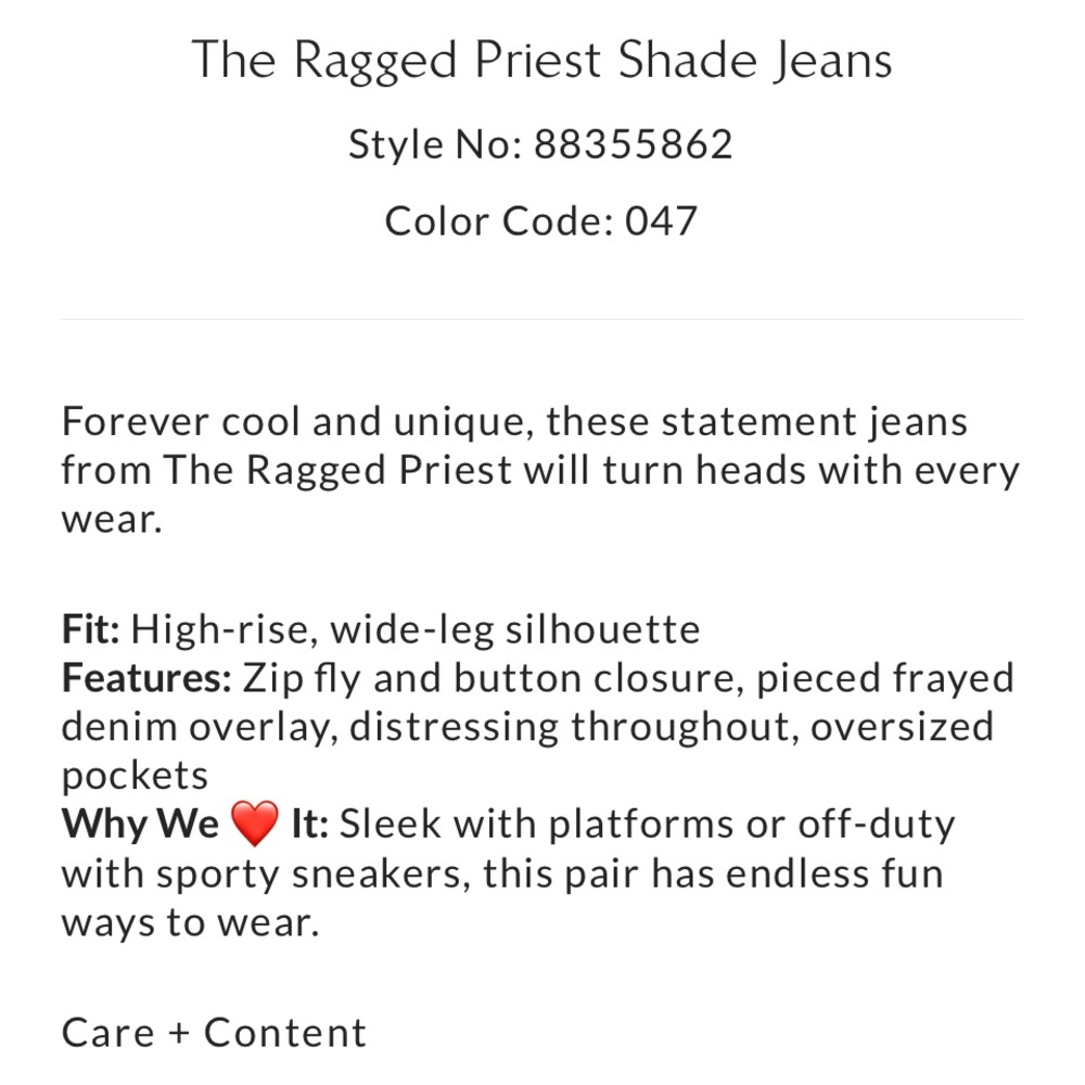 New Ragged Priest Shadow Distressed High Waist Jeans Size 30 Sold Out - Picture 5 of 7